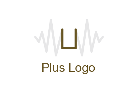 letter U between sound waves logo