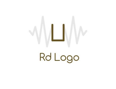 letter U between sound waves logo