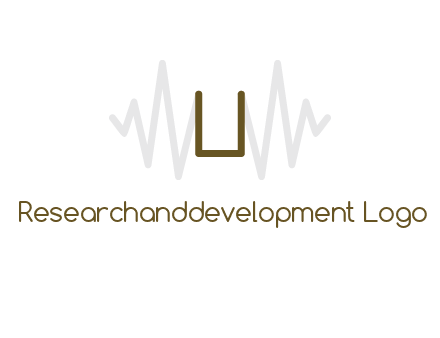 letter U between sound waves logo