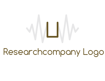 letter U between sound waves logo