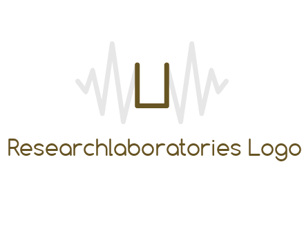 letter U between sound waves logo