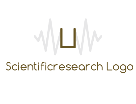 letter U between sound waves logo
