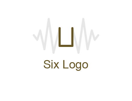 letter U between sound waves logo