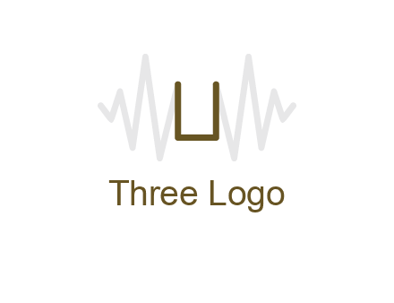 letter U between sound waves logo