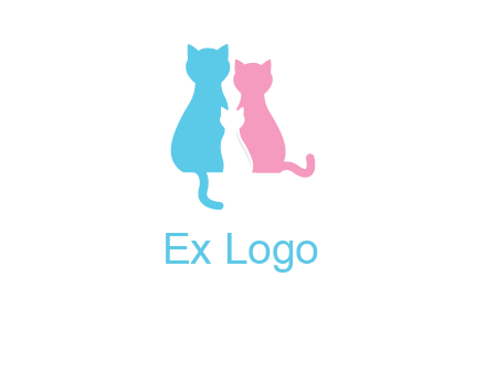 cat family logo