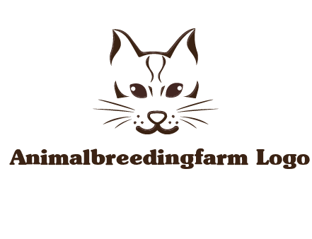 abstract cat logo