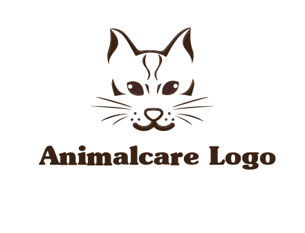 abstract cat logo