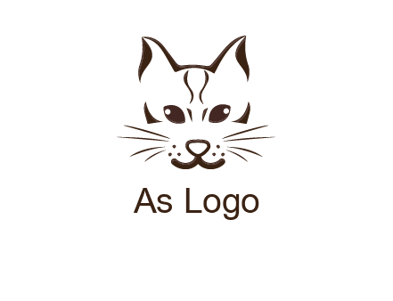 abstract cat logo