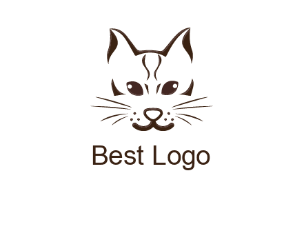 abstract cat logo