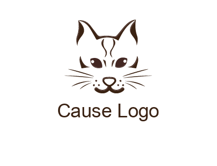abstract cat logo