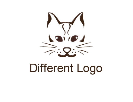 abstract cat logo