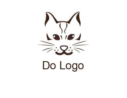 abstract cat logo