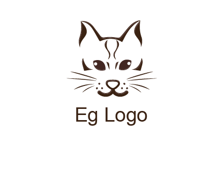abstract cat logo