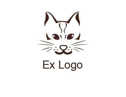 abstract cat logo