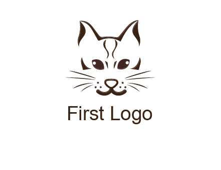 abstract cat logo