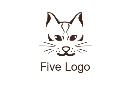 abstract cat logo