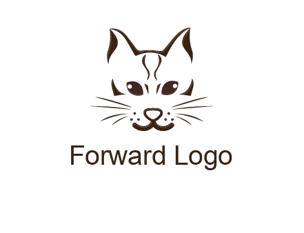abstract cat logo