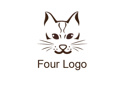 abstract cat logo