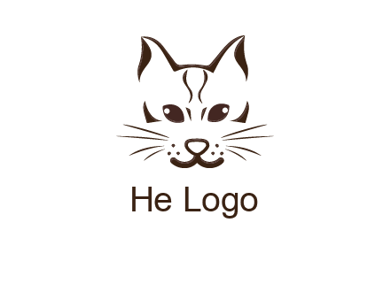 abstract cat logo