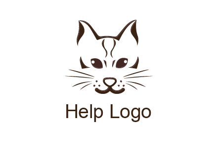 abstract cat logo