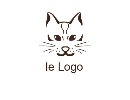 abstract cat logo