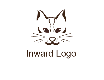 abstract cat logo
