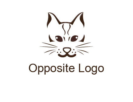 abstract cat logo
