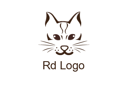 abstract cat logo