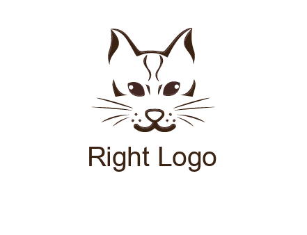 abstract cat logo