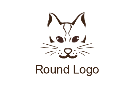 abstract cat logo