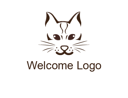 abstract cat logo