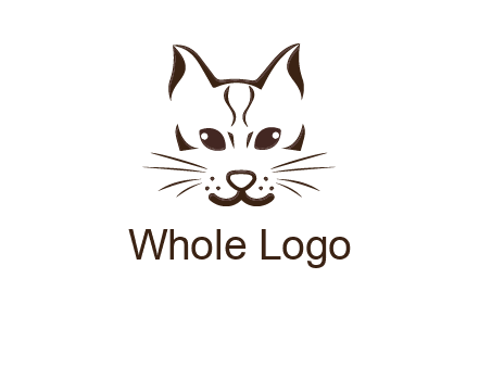 abstract cat logo