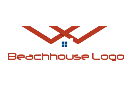 letter W  incorporated with house logo