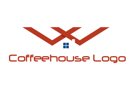 letter W  incorporated with house logo