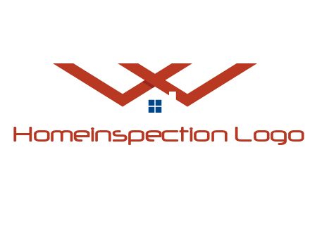 letter W  incorporated with house logo