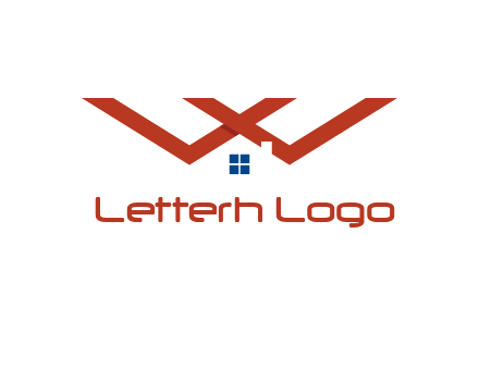 letter W  incorporated with house logo
