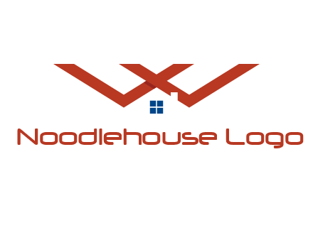 letter W  incorporated with house logo