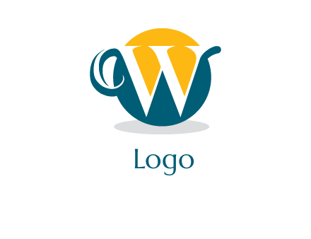 letter W inside circle logo
