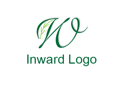 letter w incorporated with leaf logo