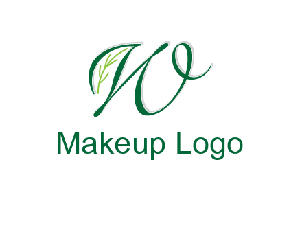 letter w incorporated with leaf logo