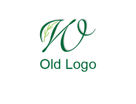 letter w incorporated with leaf logo