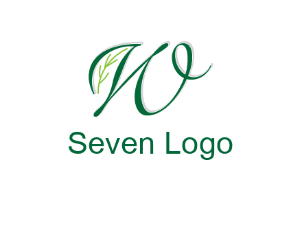 letter w incorporated with leaf logo
