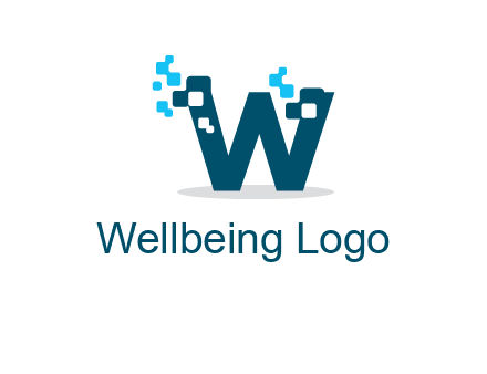 Digital letter W logo