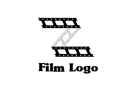 film reel forming letter Z logo