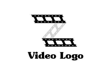film reel forming letter Z logo