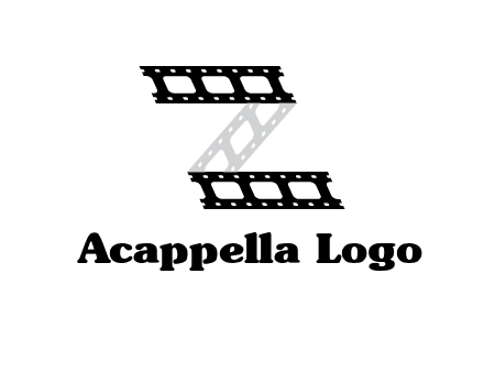 film reel forming letter Z logo