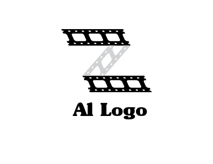 film reel forming letter Z logo