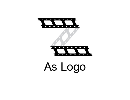 film reel forming letter Z logo