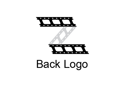 film reel forming letter Z logo