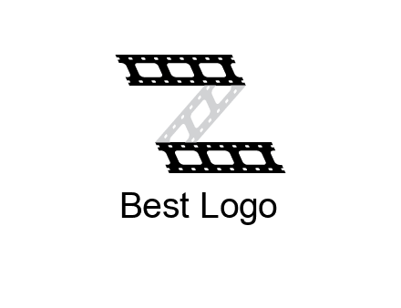film reel forming letter Z logo